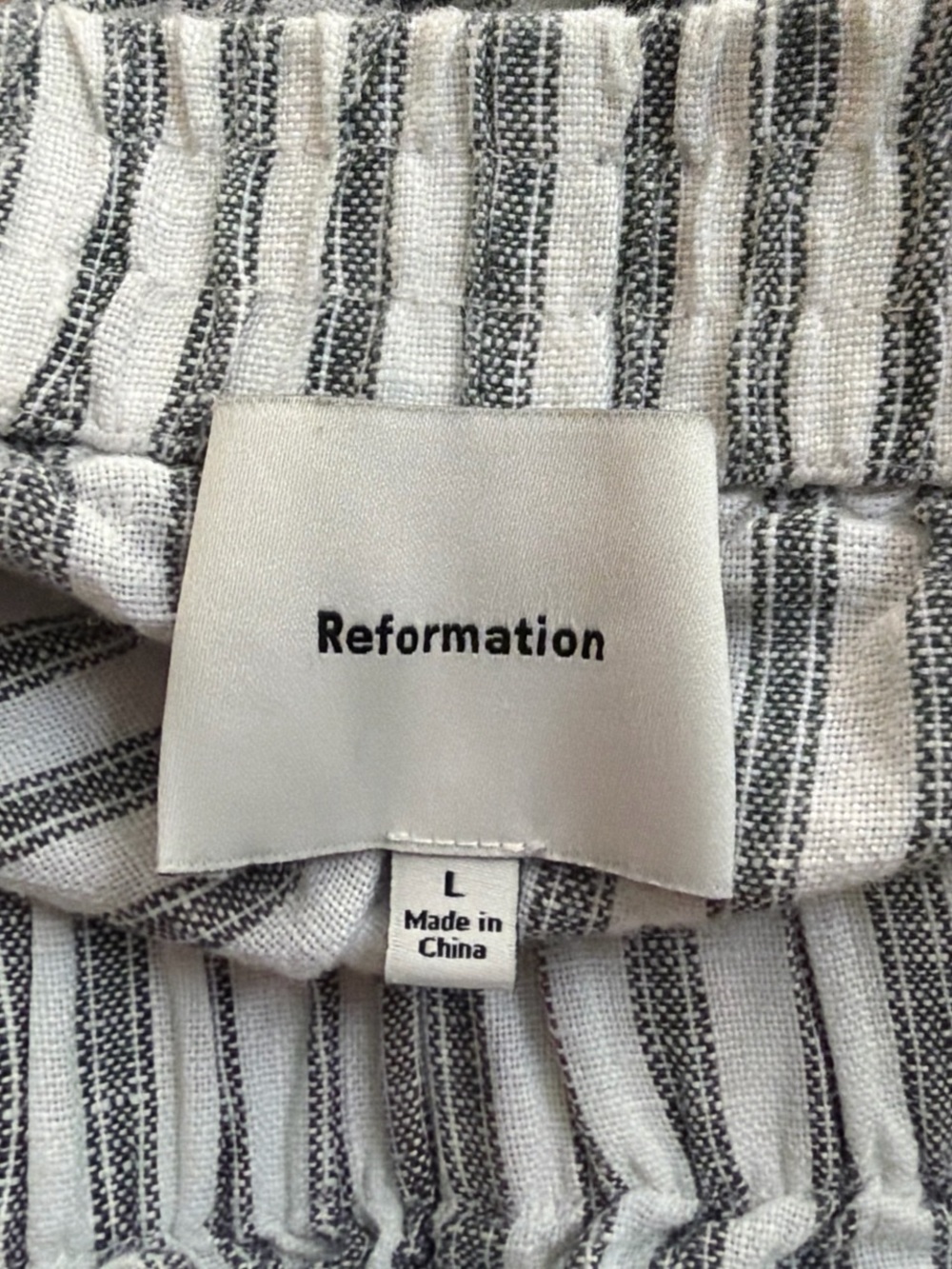 Reformation Fernando Striped Linen Pants - Picture 4 of 4